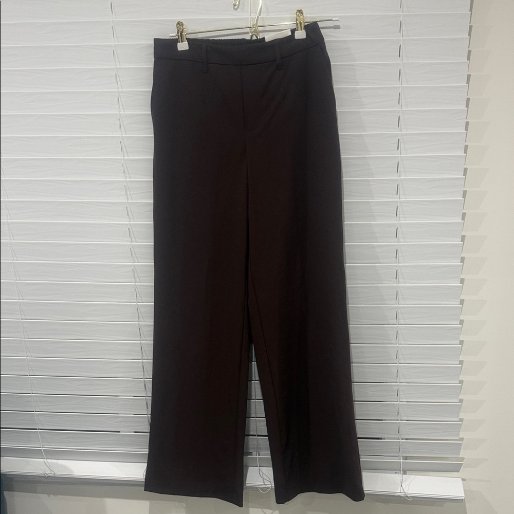 Elegant Wide Leg Brown Pants